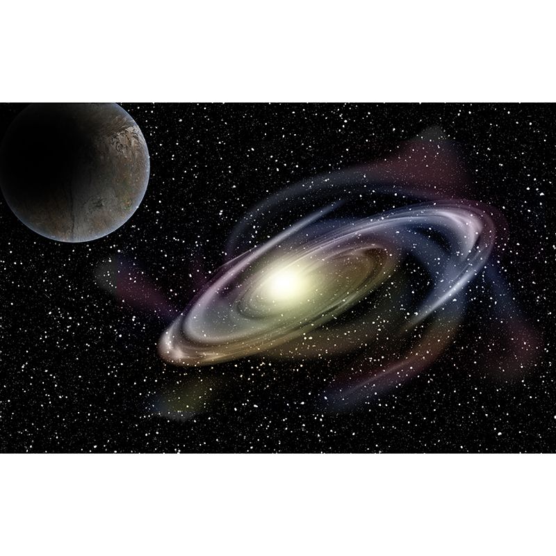 Universe Environment Friendly Resistant Mural Wallpaper Sleeping Room Wall Mural