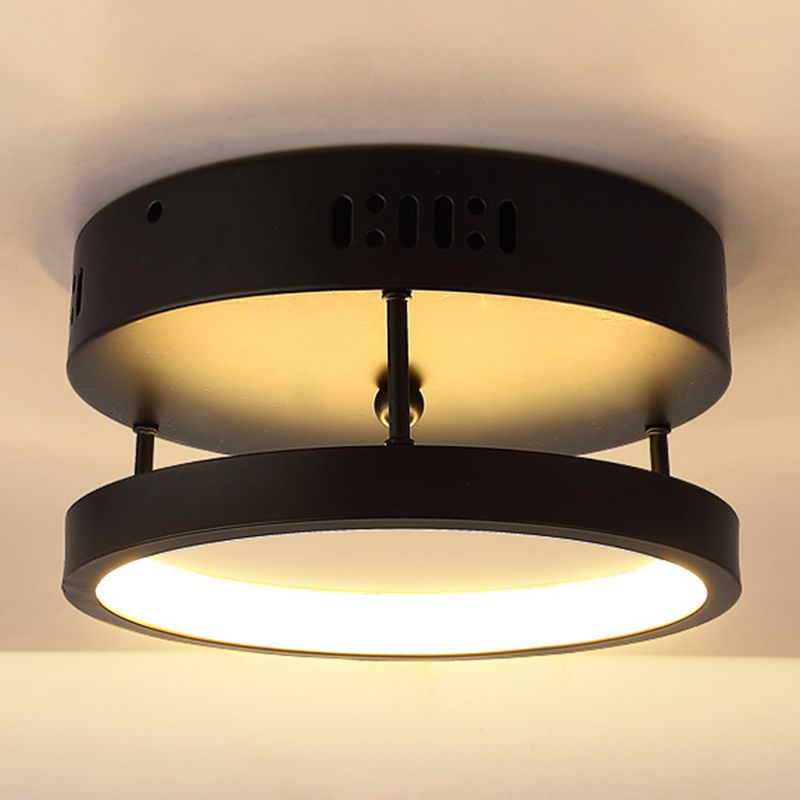 Plafonniers encastrés à deux niveaux, luminaires modernes en aluminium pour allée