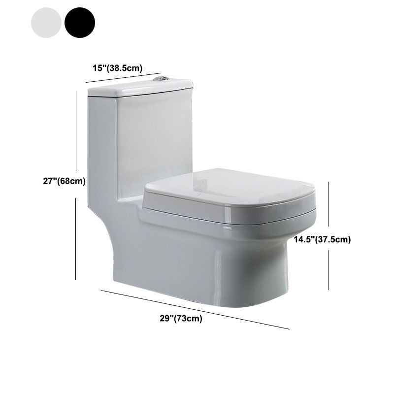 Siphon Jet Toilet Water Efficient Compact Toilet with Ceramic Glazed Surface