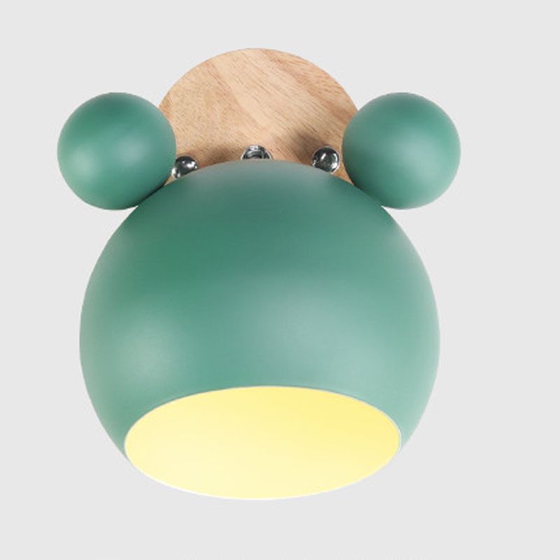 Macaron nordici moderni per pareti di metallo unico Luce a parete singola a parete singola