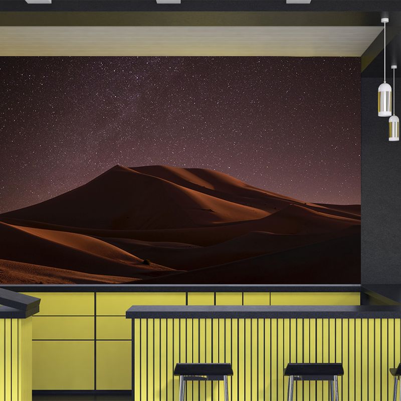 Boundless Desert Scenery Mural Wallpaper Contemporary Living Room Decoration