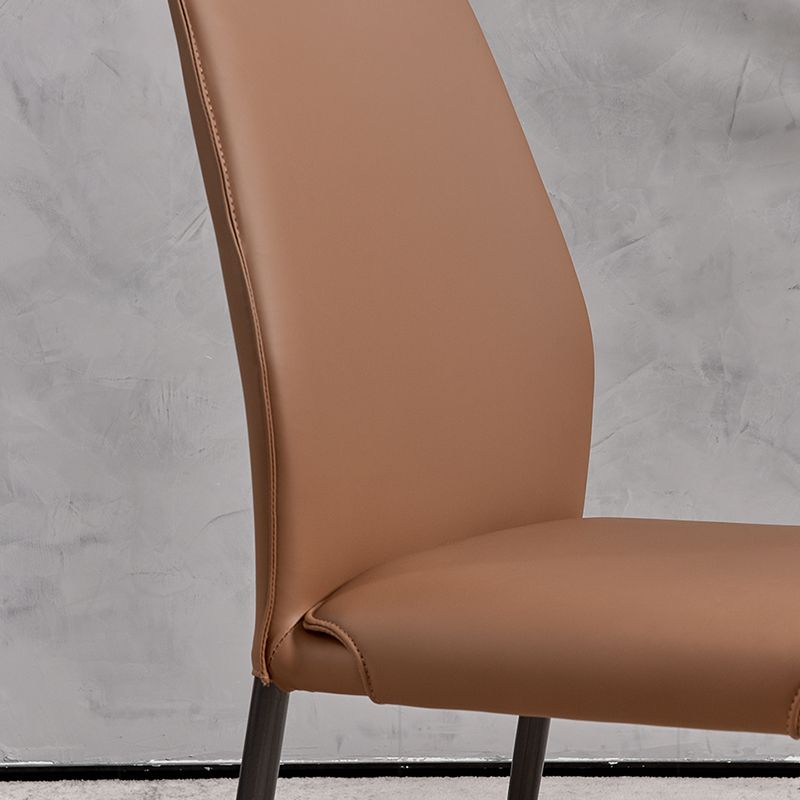 Faux Leather Parsons Dining Chair Dining Room Upholstered Chair