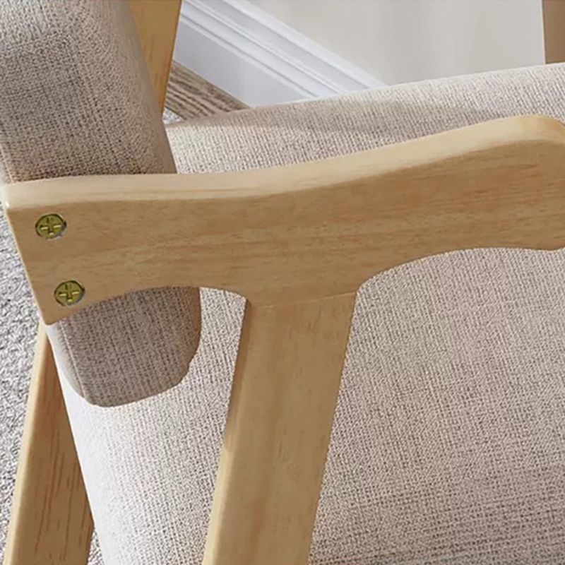 Contemporary Arm Chair Open Back Wood Dining Room Chair for Dining Room