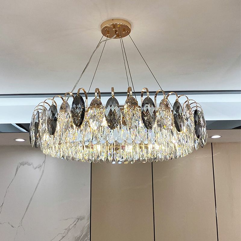 Lámpara de lámpara de cristal de lámpara de estilo moderno para sala de estar de dormitorio