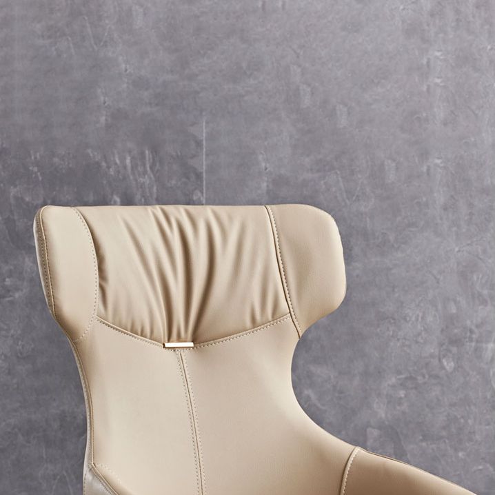 Modern Armless Dining Chairs Faux Leather Upholstered Dining Side Chair