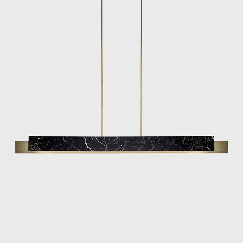 Estilo de iluminación de isla lineal de estilo moderno metal 1- luz colgante de la isla ligera