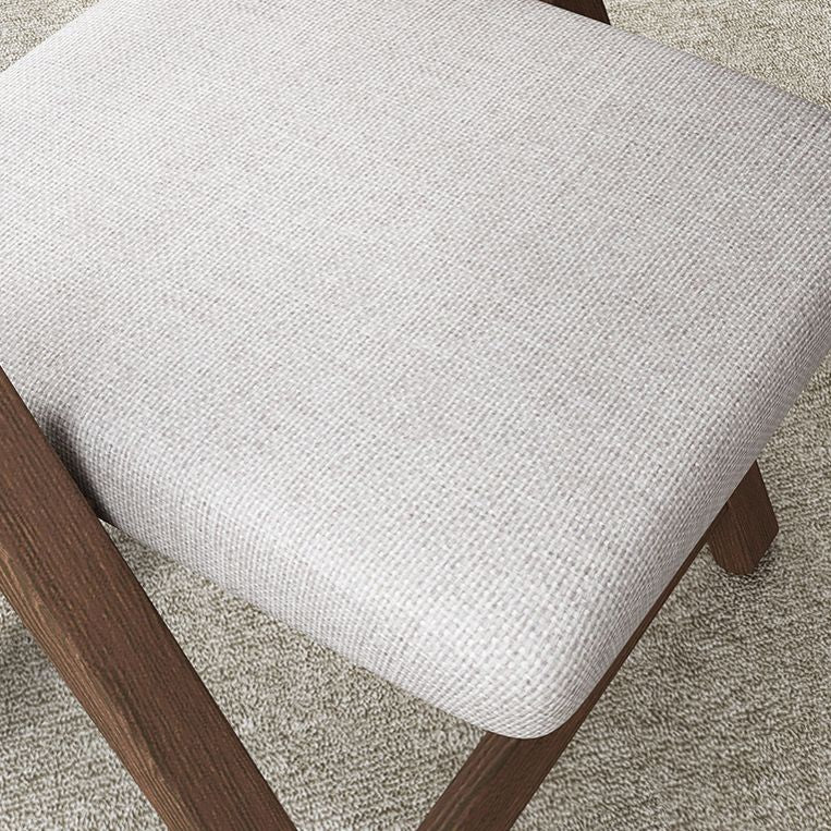 Silla de comedor de estilo moderno, sillas laterales sin brazos de cocina con patas de madera