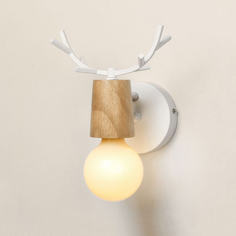 Industrial Wooden Vanity Light Creative Wall Light Sconce for Bathroom