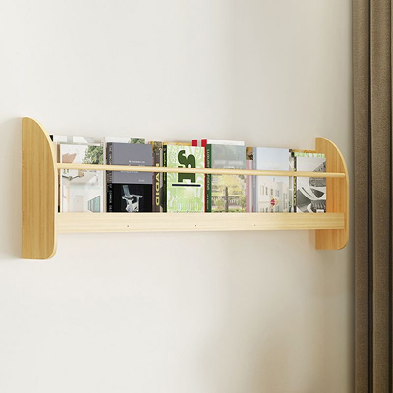Contemporary Style Bookshelf Wall Mounted Horizontal Bookcase for Home Office