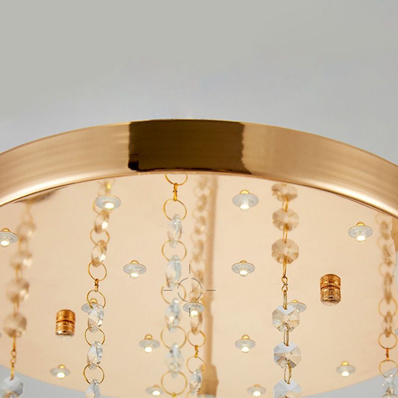 Crystal Ball Shade Multi-Light Pendant Modern 4-Bulb Ceiling Suspension Lamp for Dinner