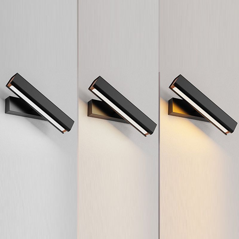 Single White/Black Modernism Wall Mounted Sconce LED Wall Light for Bedroom