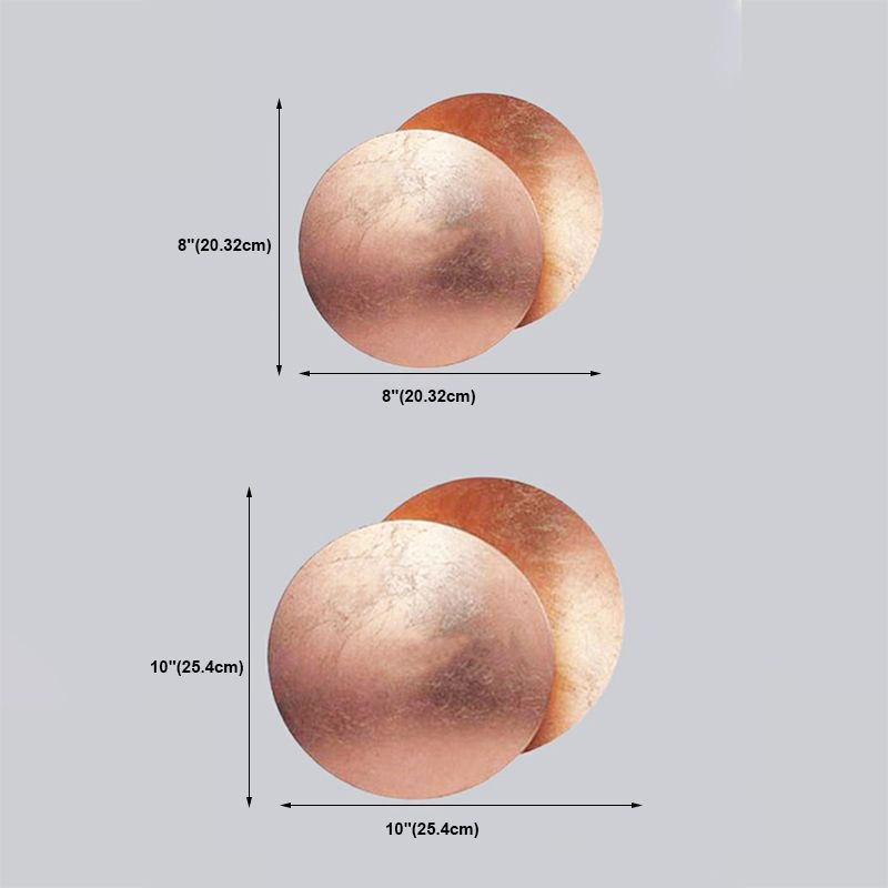 Lunar Eclipse Wall Mount Lamp Fixture LED Nordic Modern Aisle Staircase Wall Sconce