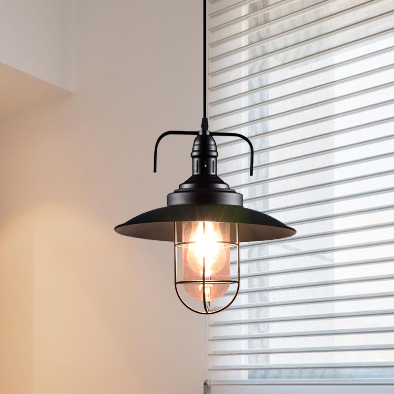 1 Testa svasata e filo Cage a sospensione Light Black Finitura nera Nautica IMPICAZIONE INCONTRO