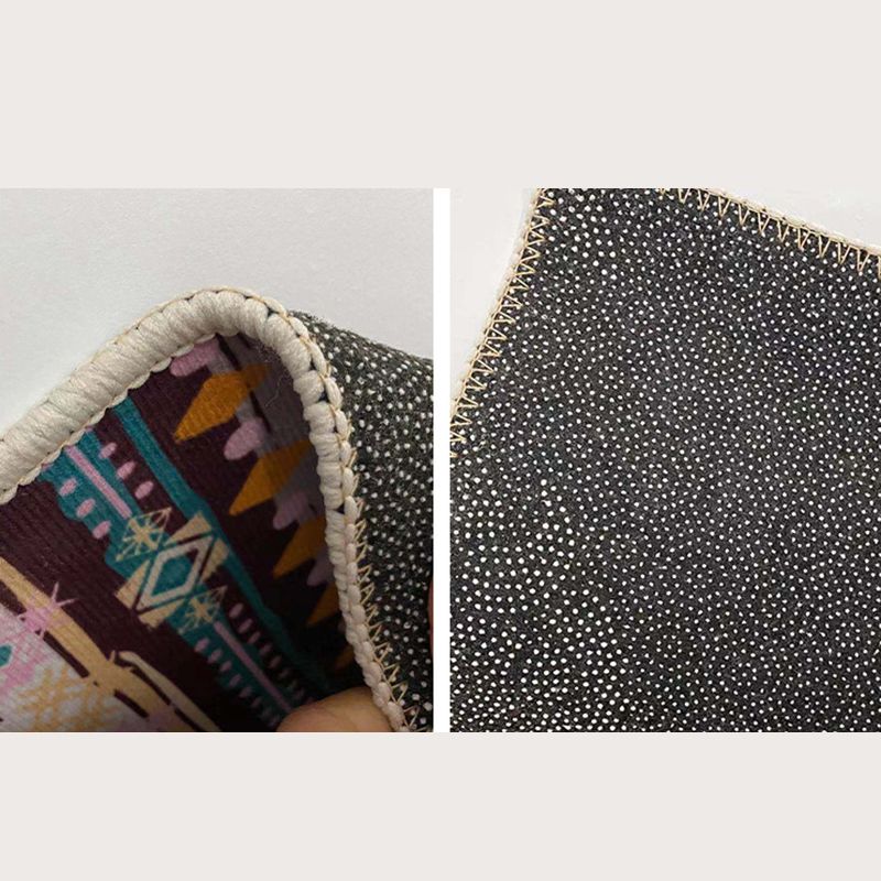 Abstract Watercolor Printed Rug Luxury Polyester Area Carpet Anti-Slip Backing Rug for Living Room