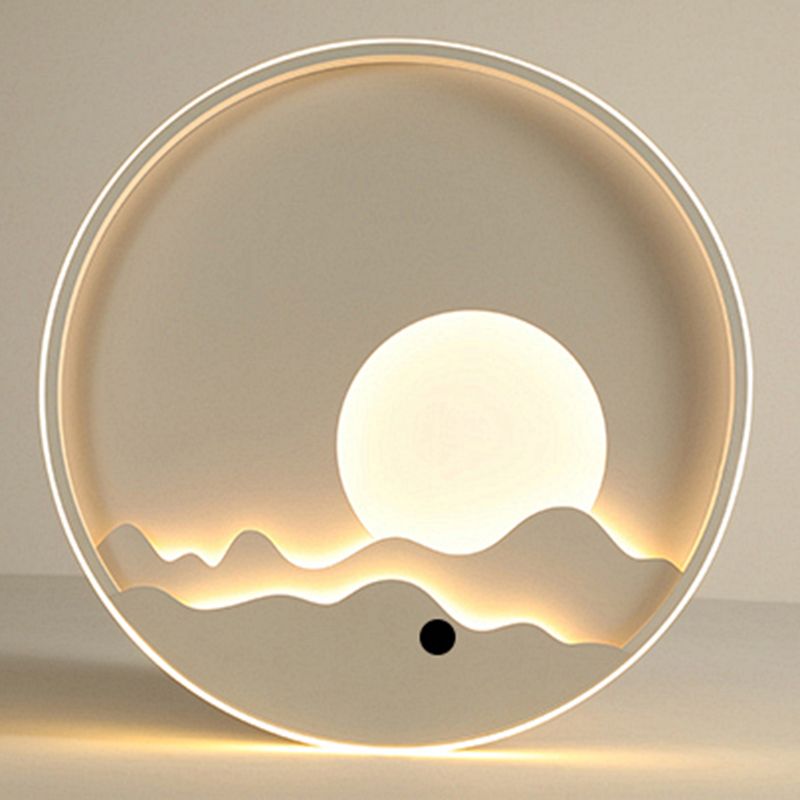 Geometrische Form Metallwandlicht moderne Stil 1 Lichtwand montieren Licht in Weiß