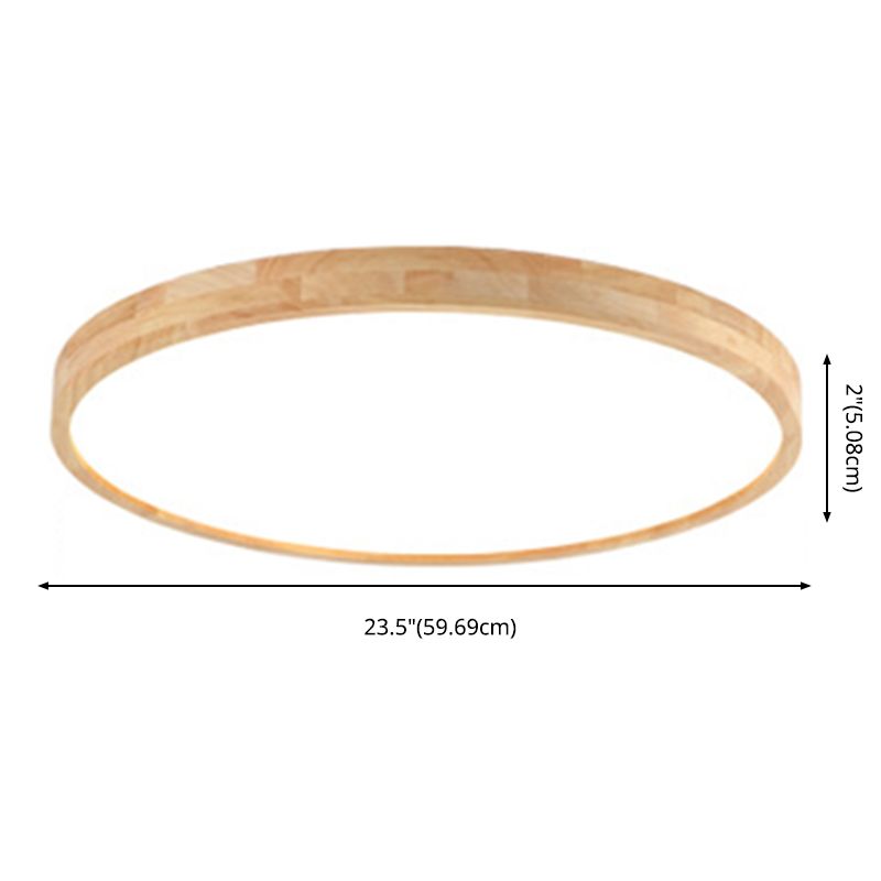 1 Licht Nordische Unterputz-Deckenleuchte Leuchtmittel Rundholz-Unterputz Deckenleuchte Licht für Wohnzimmer