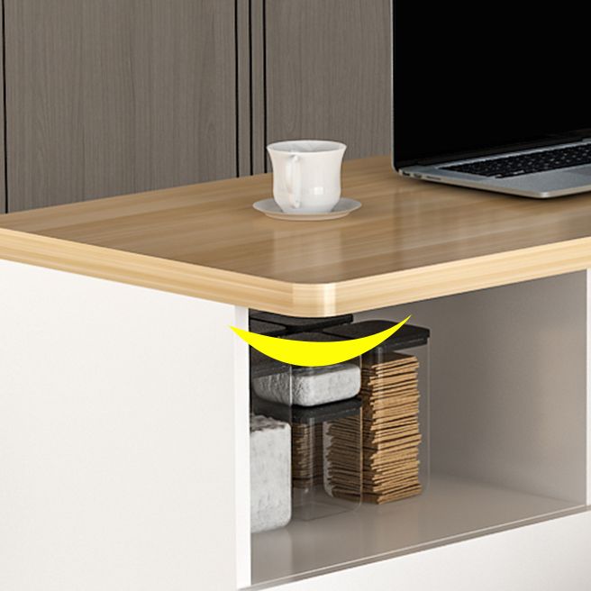 Modern Style Bar Dining Table Rectangle Wood Bar Table for Kitchen