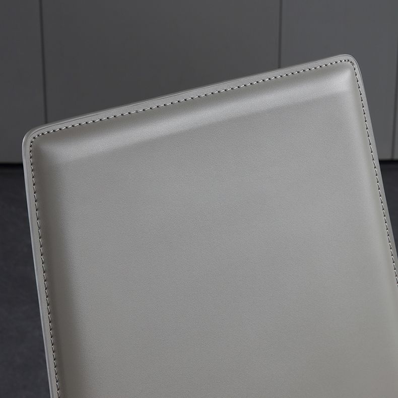 Sillas de comedor contemporáneas de metal acabado metálico parsons sillas de comedor