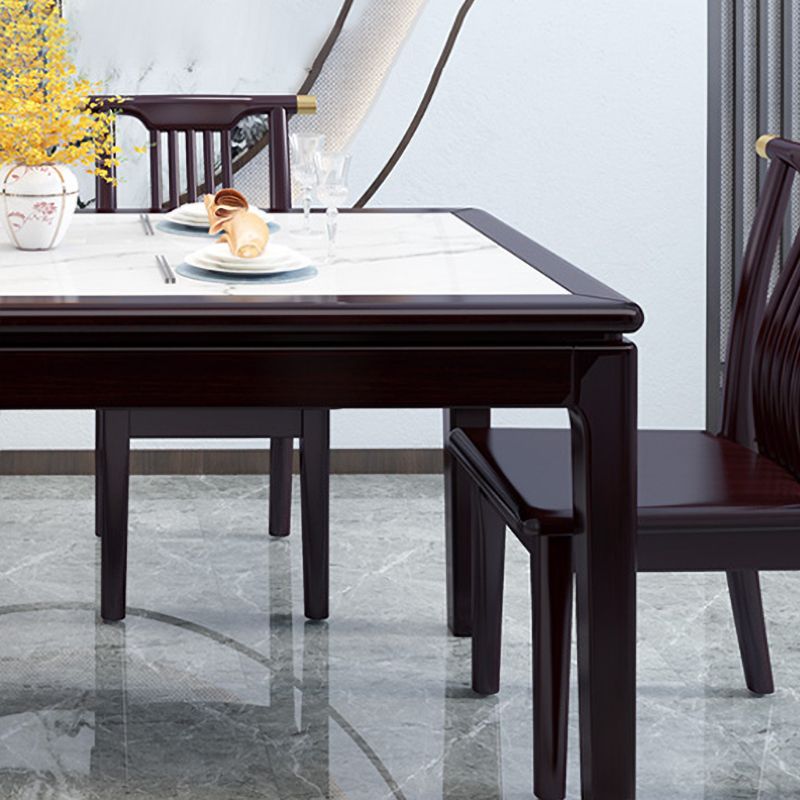 Mid-Century Modern Sintersteintisch mit 4 Beinen, rechteckiger Tisch für Zuhause