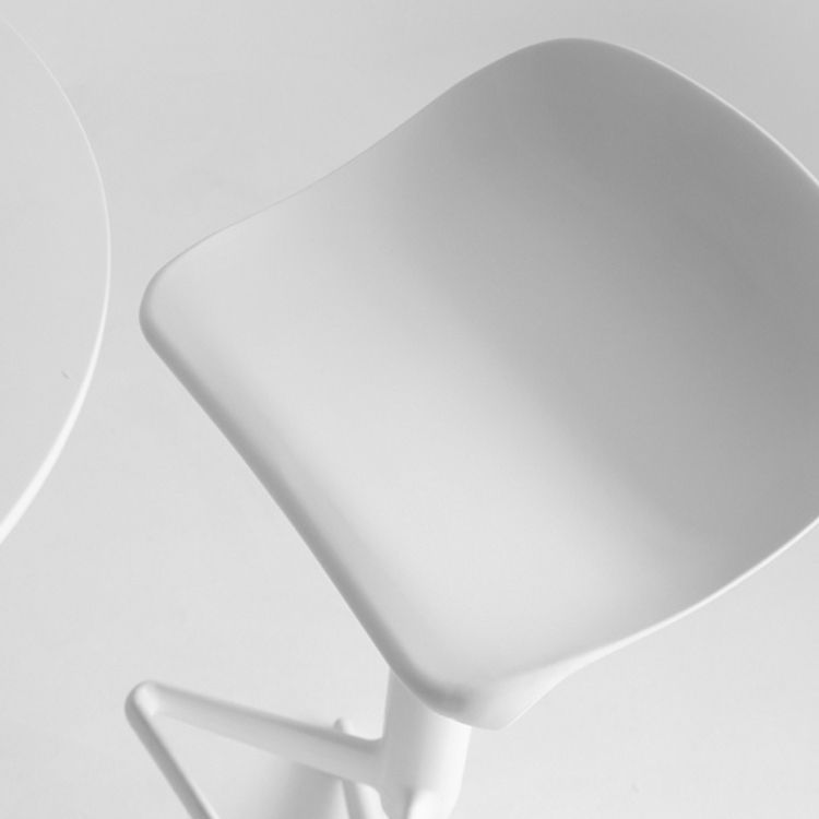 Modern Adjustable Height Counter Stool Plastic Footrest Bar Stool