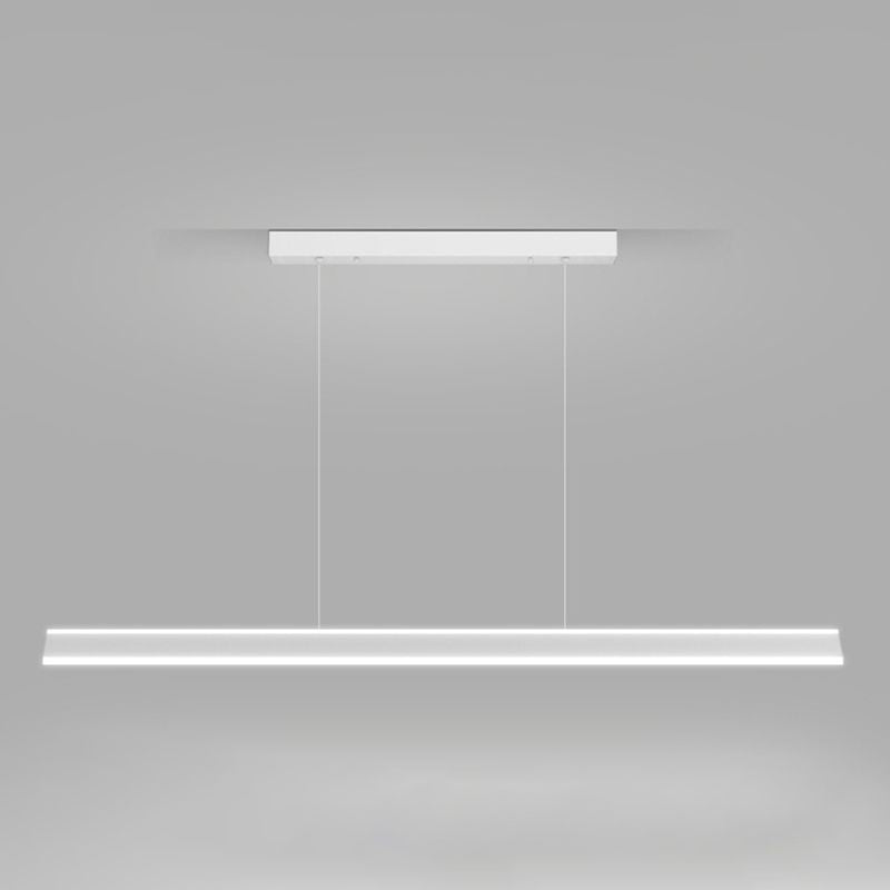 LED Modern Metal Pendant Lamp Linear Shape Island Light with Acrylic Shade for Living Room
