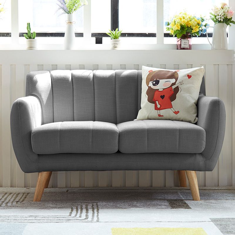 Poolse afwerking Biscuit Back Sofa Square Arm Bank voor woonkamer en thuis