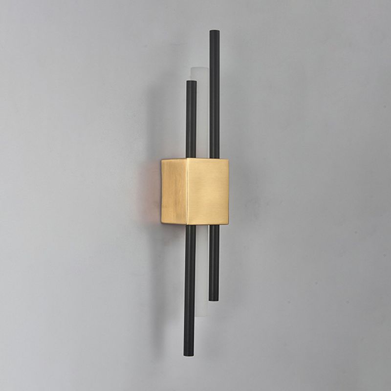 Contemporary Geometric Wall Lamp Metal Wall Light Fixture for Living Room