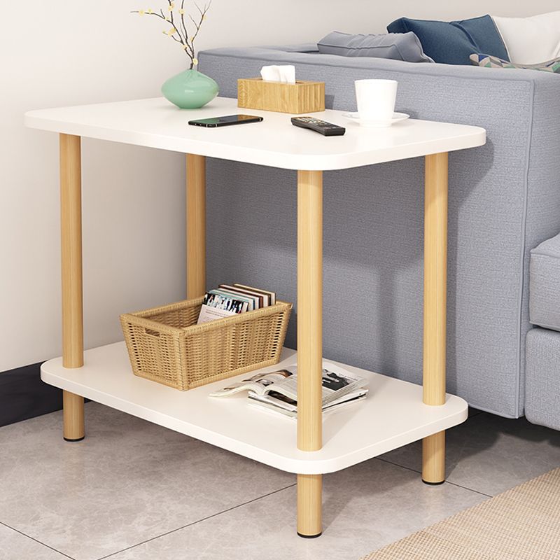 Modern Accent Side Table Storage Wood Side Table for Bedroom
