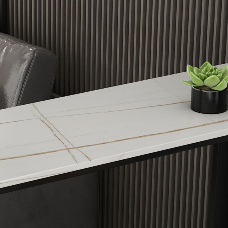 Modern Style Stone Counter Table Rectangle Counter Table for Home