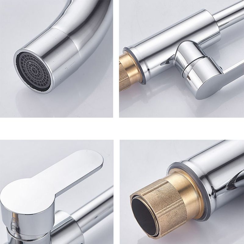 Contemporary Single Handle Kitchen Faucet Entry Cold Water 1-Hold Bar Faucet