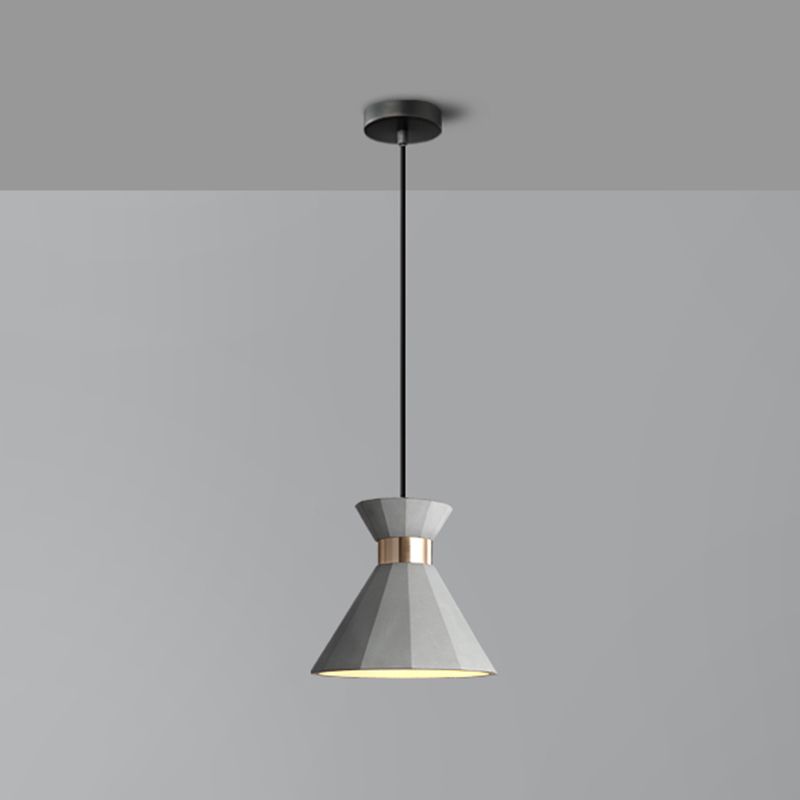 Noordse stijl kasteel zeemeermin hanger licht cement single-bulb slaapkamer suspensie verlichtingsarmatuur