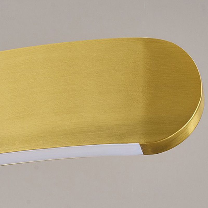 Linear Pendant Lighting Fixture Modern Style LED Hanging Chandelier for Sitting Room