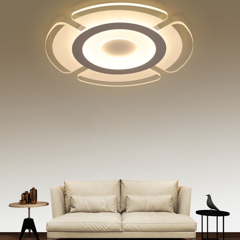 Simplicidad contemporánea LED TECHINE TODO ACRYLIC SHADE CREATIVO FIJA DE ILUMBACIÓN DE MONTAJE DE MONTAJE DE MONTAJE