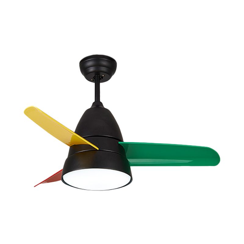 LED LED de 36 "LED PROSSIBLE PRINCIPAGE LAMPE Classic acrylique Conine à montage semi-flush Lumière avec 3 lames