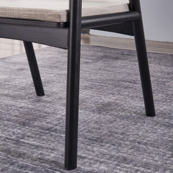 Sillas de madera de fresno de estilo tradicional, silla con brazo trasero de listón para comedor