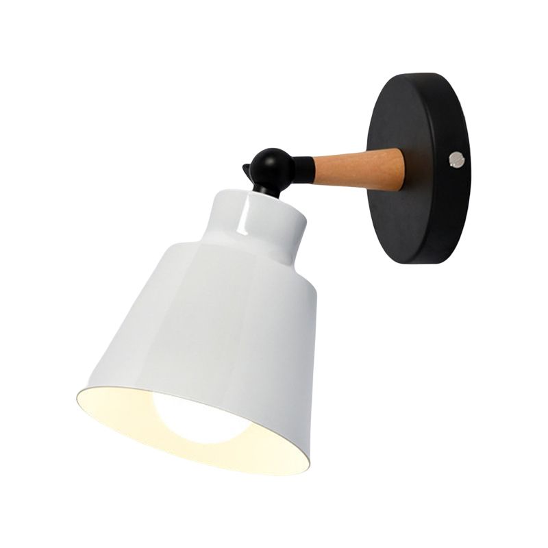 Contemporary Wood Wall Light Macaron Lighting for Living Room