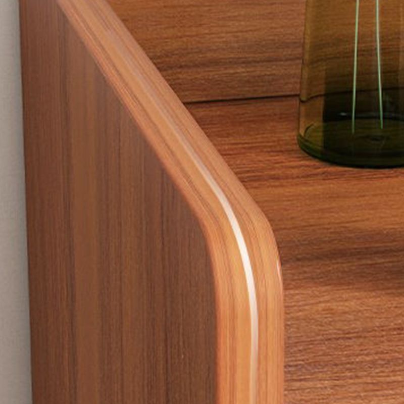 Wooden Nightstand with 12" Wide Night Table with Drawers and Shelf