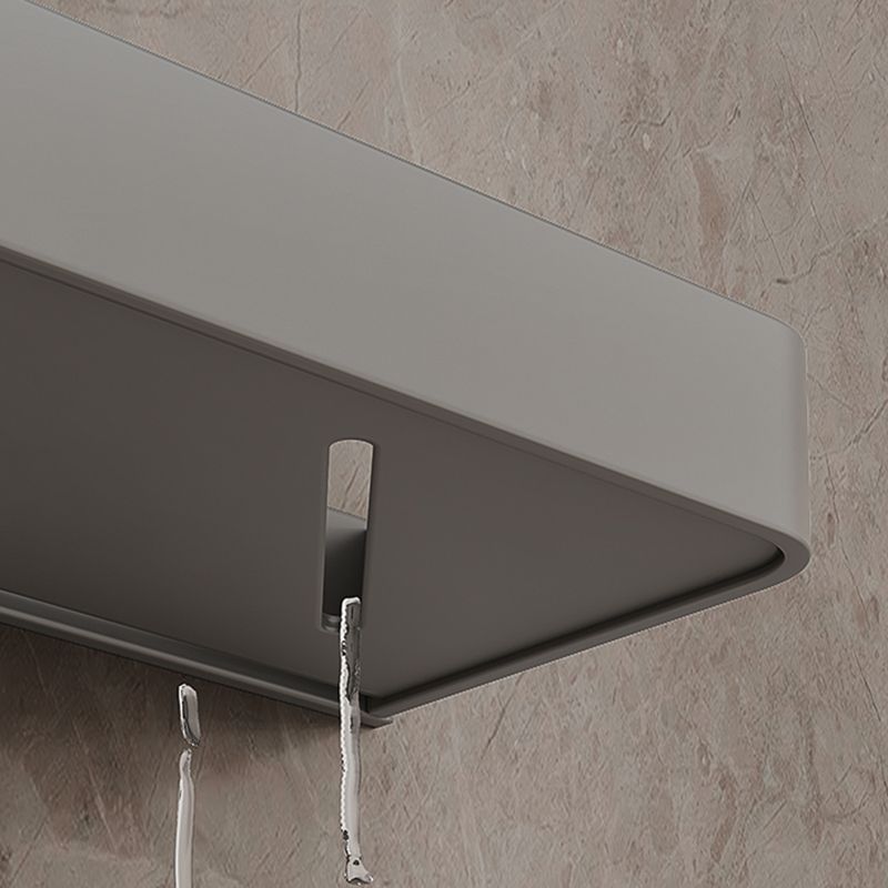 Minimalist Matte Metal Bathroom Accessory Set Modern Bath Shelf