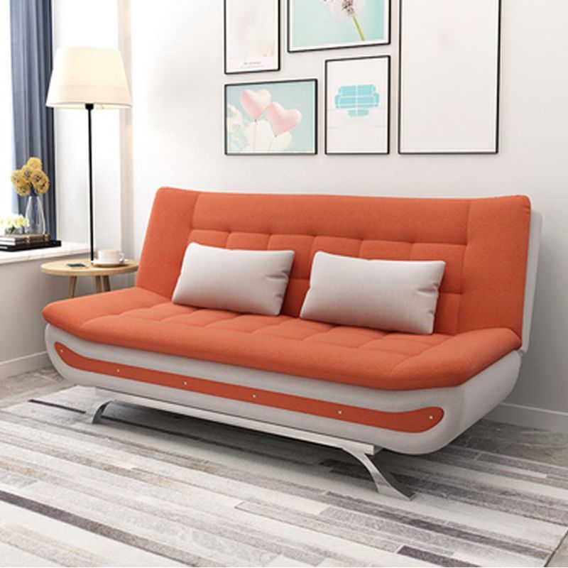 74.80 "W √ó 35.43" d √ó 35.43 "H Keks Back -Leinen -Armless -Sofa mit faltbarem