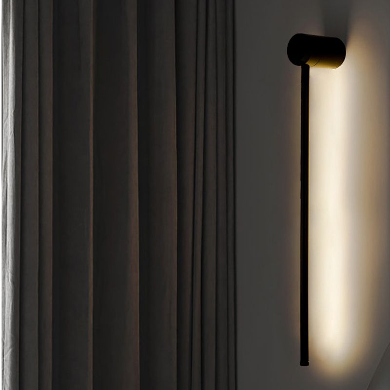 Lámpara de pared LED de tira larga de 360 ° de 360 ° Luz de línea de minimalismo de estilo nórdico para escaleras de pasillo