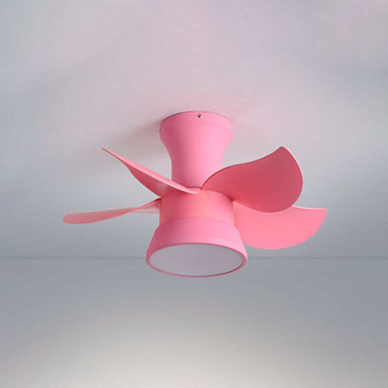 Metal Ceiling Fan Light Modern Style 1 Light Ceiling Fan Light for Children's Room