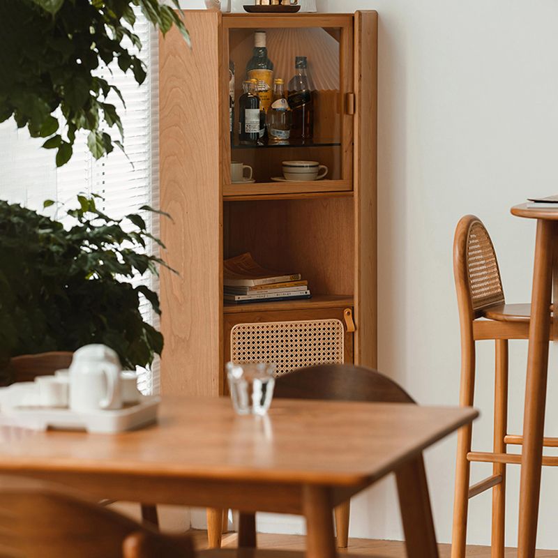 Minimalism Rectangle Storage Cabinet Solid Wood Accent Cabinet