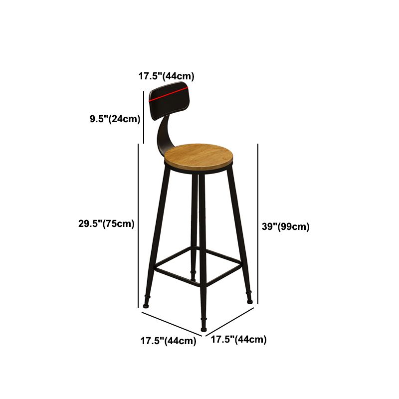 1/6/11 Pieces Industrial Iron Bar Table Set Rectangle Pine Wood Bistro Set with Footrest