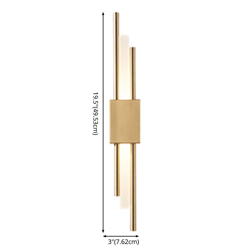 Moderne minimalistische Röhrchen Wandmontierte Lampenwandleuchten mit Acrylschatten