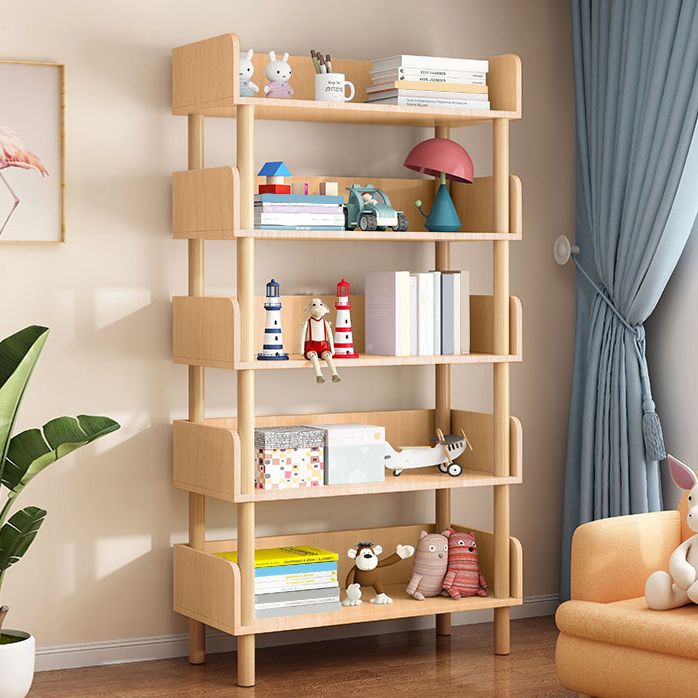 Modern Style Bookshelf Engineer Wood Open Back Bookcase for Home