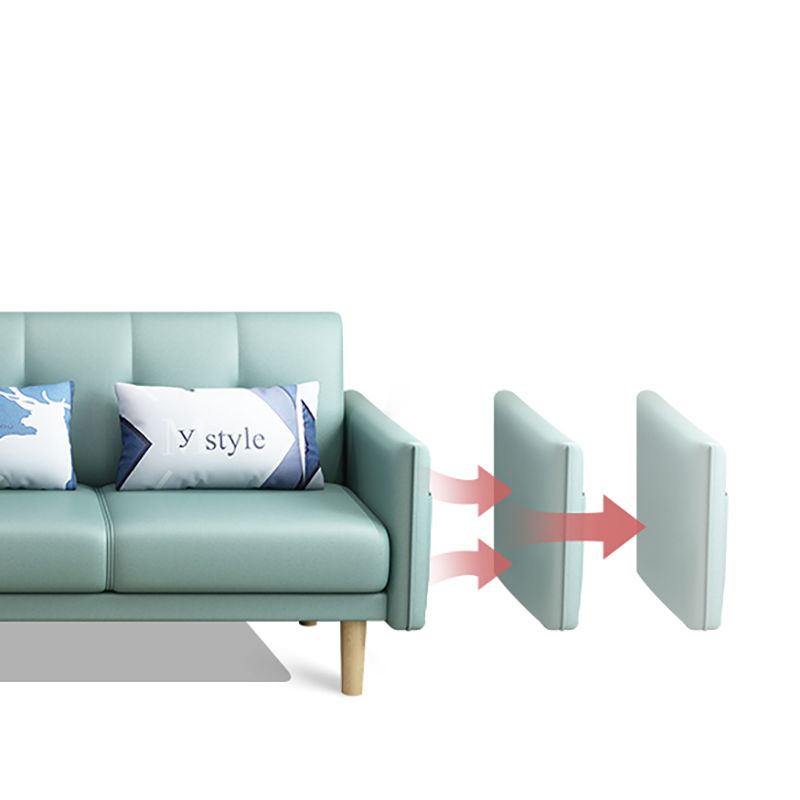 Quadratarm mit Baumwollmischung 25,98 "W Cabrio -Schlafsofa für Wohnung.