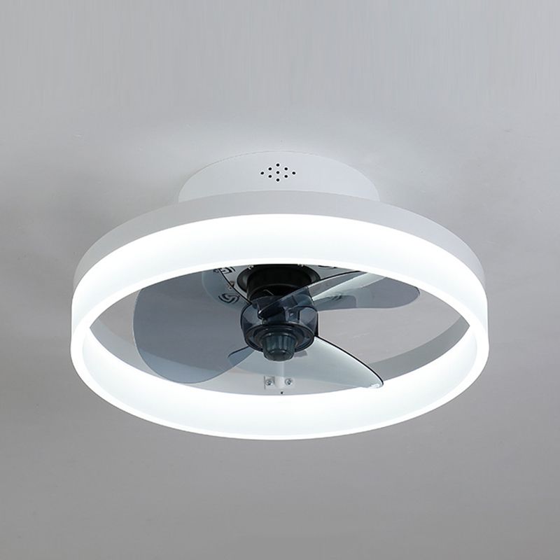 Modern Style Ceiling Fan Lighting Metal 1 Light Ceiling Fan Lamp for Bedroom