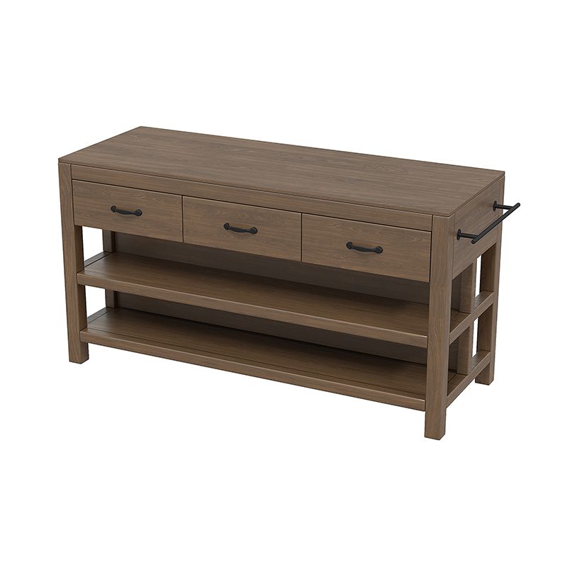 Modern Pine Solid Wood Rectangle Island Table for Kitchen Dining Room