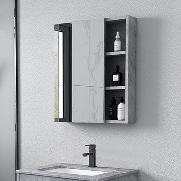 Contemporary Sink Vanity Mirror Cabinet Wall Mount Vanity Cabinet with Storage Shelving