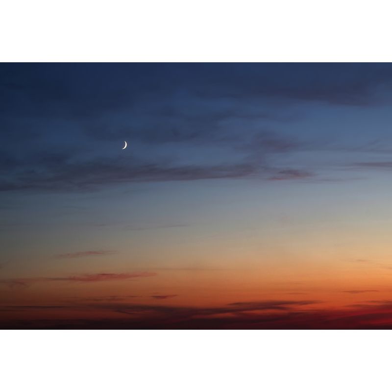 Large Nightfall Crescent Wallpaper Mural Waterproof Modern Living Room Wall Decor